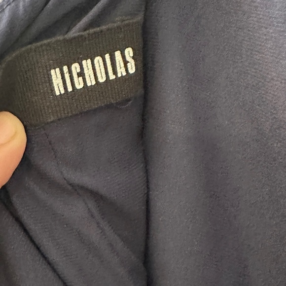 Nicholas Women’s Wool Striped Flare Skirt Navy & Cream US 2 - Picture 13 of 14